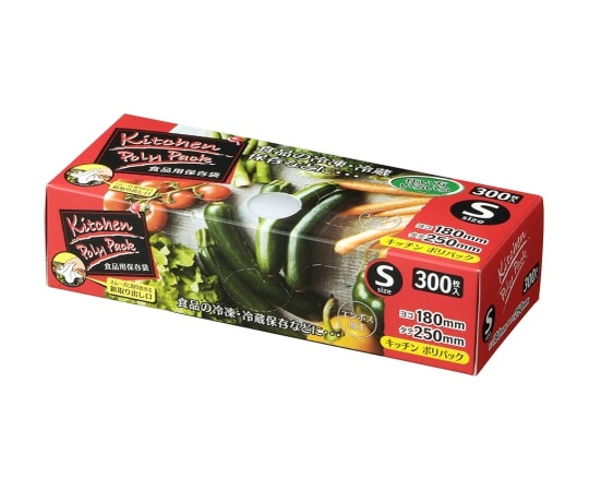 ジャパックス BOX保存袋S エンボス加工 300枚 HD+meta 半透明 0.008mm SS11 1ケース(ご注文単位1ケース)【直送品】