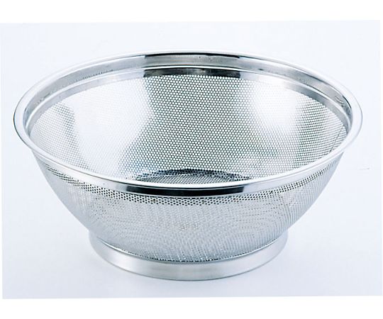 ホクリク総業 18-8 パンチング浅型ざる 37.5cm  1個（ご注文単位1個）【直送品】