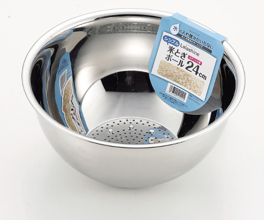 パール金属 ララシャイン ステンレス製シンプル米とぎボール 24cm H-5338 1個(ご注文単位1個)【直送品】