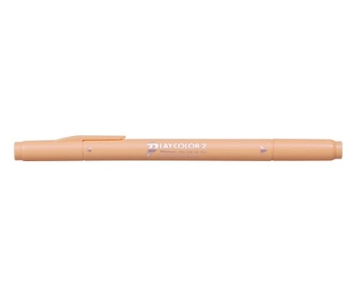 トンボ鉛筆 プレイカラー2 水性 細字・太字 ハニーオレンジ WS-TP48 1個(ご注文単位1個)【直送品】