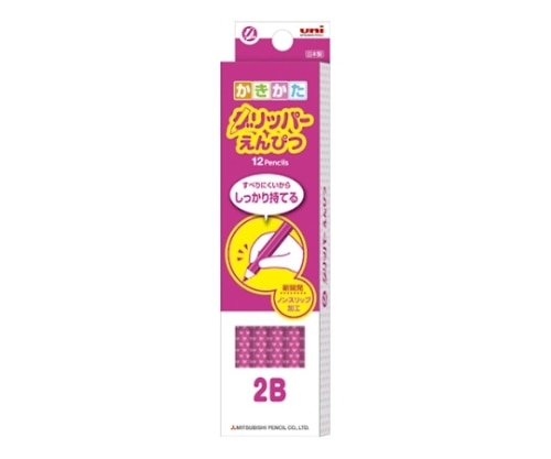 三菱鉛筆 かきかたグリッパーえんぴつ 2B ピンク K69052B 1ダース(ご注文単位1ダース)【直送品】