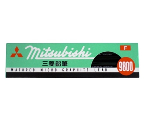 三菱鉛筆 六角事務用鉛筆 9800 F 1ダース K9800F 1ダース(ご注文単位1ダース)【直送品】