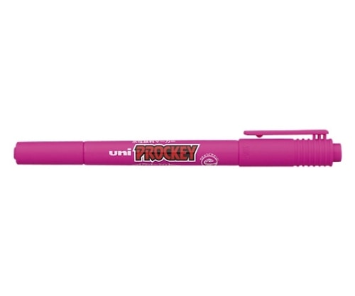 三菱鉛筆 プロッキー<極細+細字丸芯> 赤紫 PM-120T.11 1個(ご注文単位1個)【直送品】