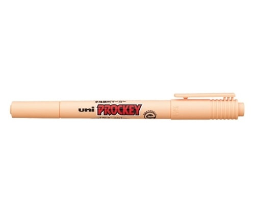 三菱鉛筆 プロッキー<極細+細字丸芯> うすだいだい PM-120T.54 1個(ご注文単位1個)【直送品】