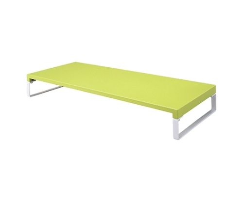 LIHITLAB 机上台<幅590mm・ロータイプ> 6黄緑 A7332-6 1個(ご注文単位1個)【直送品】