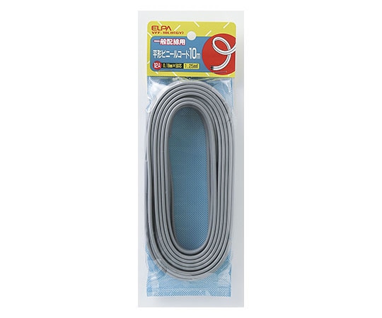 ELPA 1.25コード10m グレー VFF-10LH(GY) 1個(ご注文単位1個)【直送品】