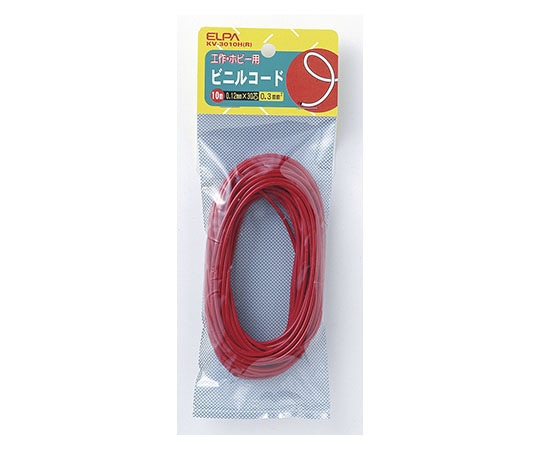 ELPA 30芯コード レッド KV-3010H(アカ) 1個(ご注文単位1個)【直送品】