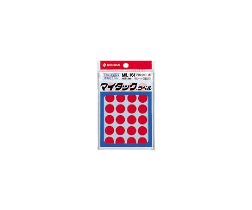 ニチバン カラーラベル 一般用 赤 ML-1611 1パック(ご注文単位1パック)【直送品】