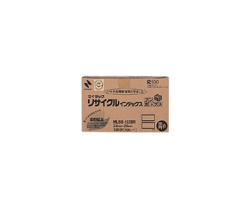 ニチバン マイタック(R)リサイクルインデックス OA対応 青枠 MLBB-132BR 1個(ご注文単位1個)【直送品】