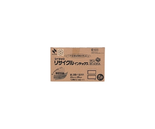 ニチバン マイタック(R)リサイクルインデックス OA対応 赤枠 MLBB-132RR 1個(ご注文単位1個)【直送品】