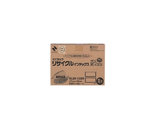 ニチバン マイタック(R)リサイクルインデックス OA対応 青枠 MLBB-133BR 1個(ご注文単位1個)【直送品】