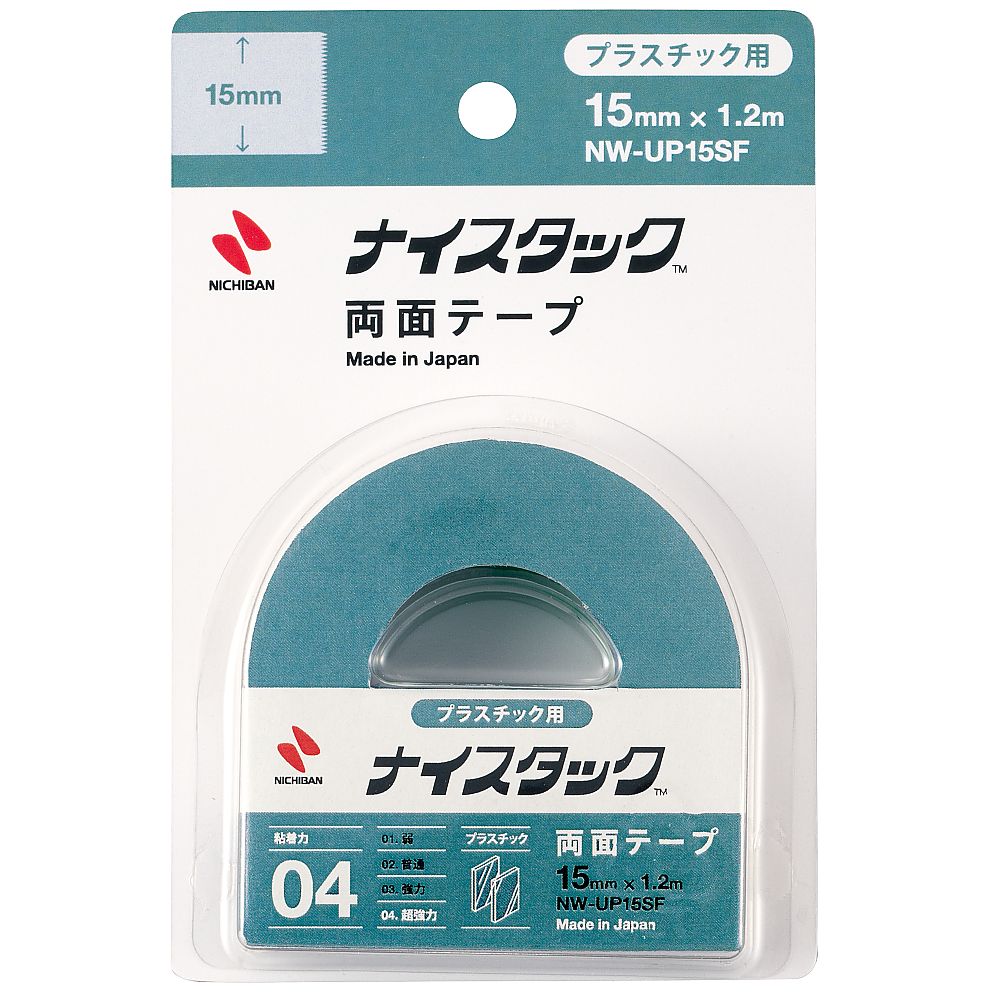 ニチバン ナイスタック(R)超強力プラスチック用 NW-UP15SF 1個(ご注文単位1個)【直送品】