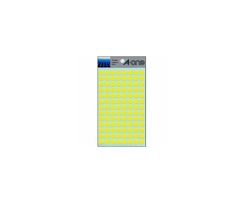 エーワン(A-ONE) カラーラベル 9mm径 黄 7004 1パック(ご注文単位1パック)【直送品】