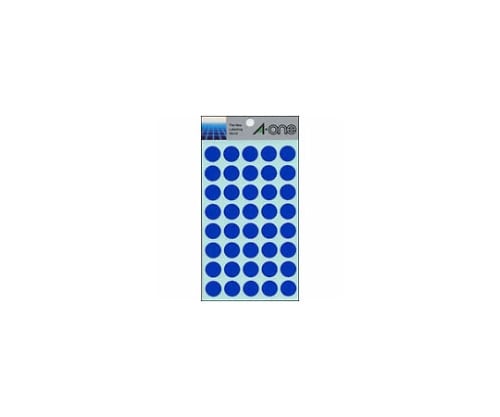 エーワン(A-ONE) カラーラベル 15mm径 青 7022 1パック(ご注文単位1パック)【直送品】