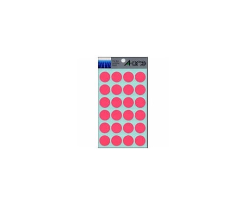 エーワン(A-ONE) カラーラベル 20mm径 桃 7048 1パック(ご注文単位1パック)【直送品】