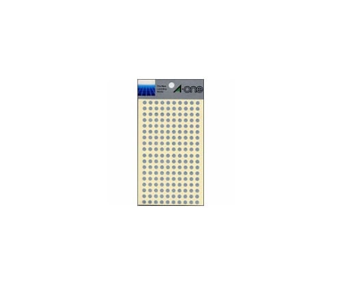 エーワン(A-ONE) カラーラベル 5mm径 銀 7072 1パック(ご注文単位1パック)【直送品】