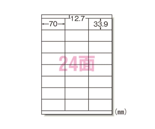 エーワン(A-ONE) ラベルシール[レーザープリンタ]マット紙 A424面 28646 1冊(ご注文単位1冊)【直送品】