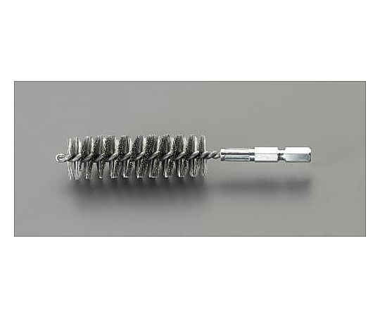 エスコ 19mm 六角軸付チューブラシ(ステンレス) EA819BL-314 1個(ご注文単位1個)【直送品】