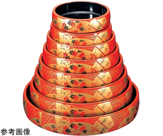 福井クラフト 太鼓8寸 桶 朱扇面 62020310 1個（ご注文単位1個）【直送品】