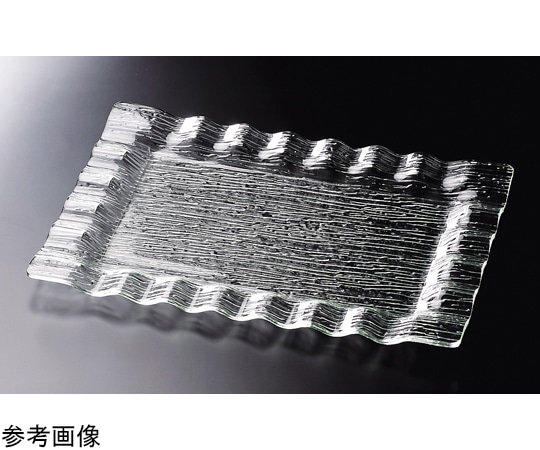 福井クラフト AC54cm さざ波ウェーブ長角盛皿 51354480 1個（ご注文単位1個）【直送品】