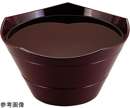 福井クラフト 6寸 王冠盛箱 溜SH塗内溜 21003490 1個（ご注文単位1個）【直送品】