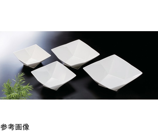 福井クラフト メラミン 32cm 折紙盛鉢 ホワイト 51353860 1個(ご注文単位1個)【直送品】