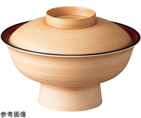 福井クラフト 8.0寸 飛龍椀(蓋親)白木柾目内朱 30048690 1個(ご注文単位1個)【直送品】