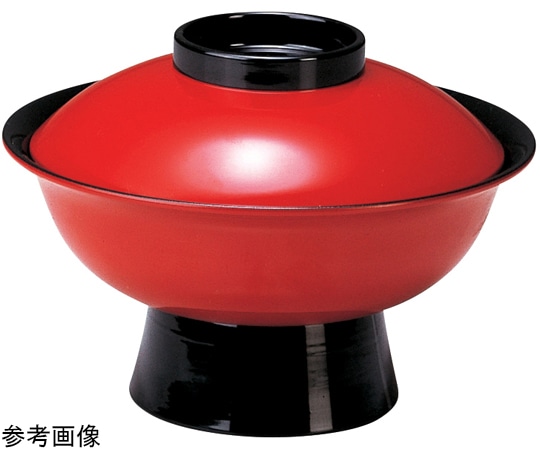 福井クラフト 7.0寸 飛龍椀(蓋親)朱ツバ黒 30120130 1個(ご注文単位1個)【直送品】
