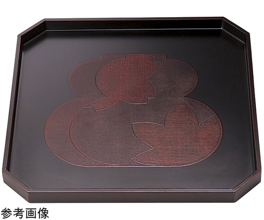 福井クラフト 木)7.5寸 隅切盆 瓢春秋曙 50407450 1個（ご注文単位1個）【直送品】