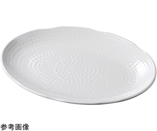 福井クラフト メラミン 40.5cm 小判盛皿 ホワイト 51022240 1個（ご注文単位1個）【直送品】