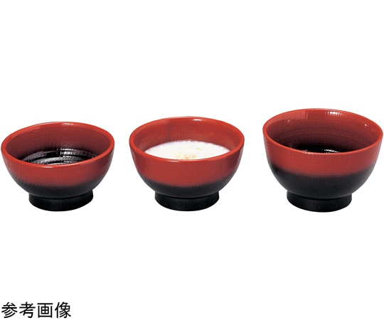福井クラフト 耐A 長寿木目丼 朱ボカシ大H90 21080110 1個（ご注文単位1個）【直送品】