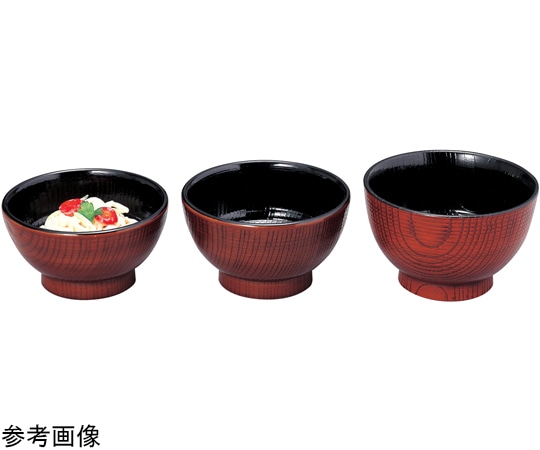 福井クラフト 耐A 長寿木目丼 栃内黒中H80 12017330 1個（ご注文単位1個）【直送品】