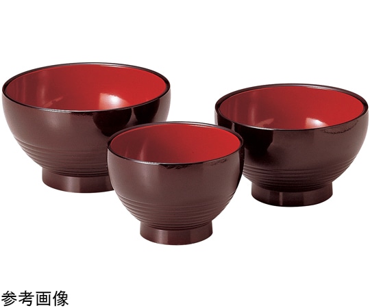 福井クラフト 耐A4.3寸 大福鉢 溜内朱 30004350 1個（ご注文単位1個）【直送品】