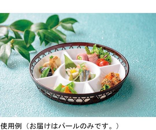 福井クラフト ABS9寸 竹丸かご 溜パール 51301230 1個（ご注文単位1個）【直送品】