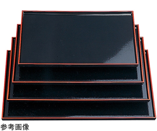 福井クラフト 尺5 布目盆 黒天朱SL 15020240 1個（ご注文単位1個）【直送品】