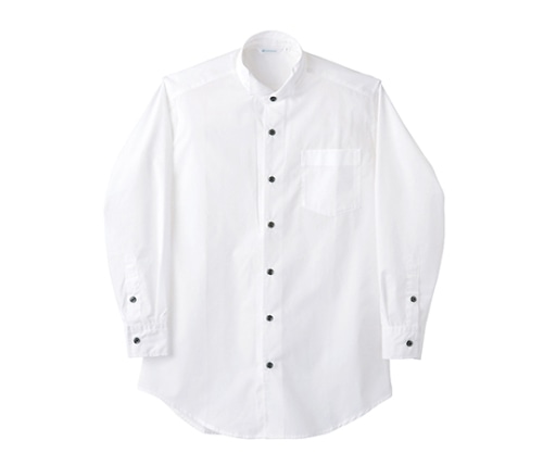 住商モンブラン ウイングカラーシャツ 男女兼用 長袖 白 BS2561-2 L 1枚（ご注文単位1枚）【直送品】