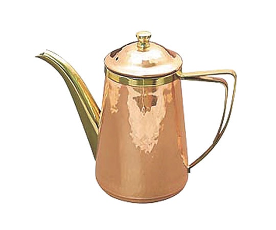 カンダ 銅槌目入コーヒーポット 10人用 159036 1個（ご注文単位1個）【直送品】