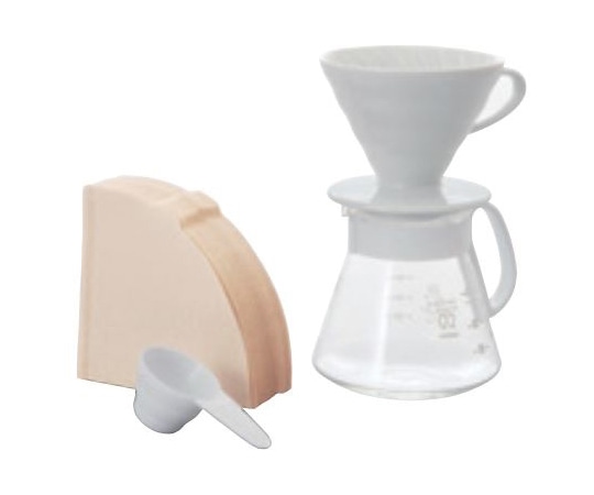 HARIO V60セラミックドリッパー02 セット XVDD-3012W 1箱(ご注文単位1箱)【直送品】