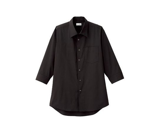 FACE メンズ開襟七分袖シャツ ブラック 5L FB5044M-16 5L 1枚（ご注文単位1枚）【直送品】