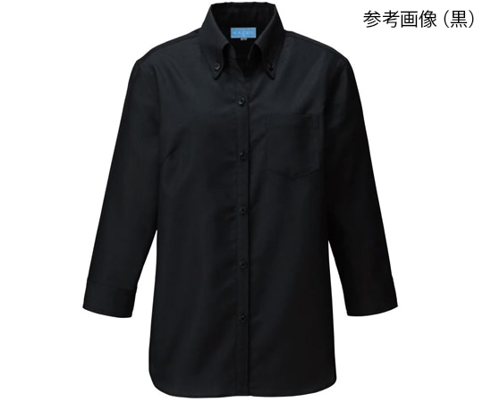 KAZEN レディスシャツ 白 L 611-10 L 1枚（ご注文単位1枚）【直送品】
