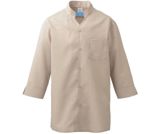 KAZEN シャツ(七分袖男女兼用) ベージュ 3L 626-12 3L 1枚（ご注文単位1枚）【直送品】