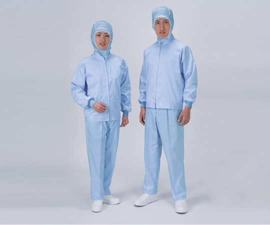 アズワン パンツ男性用(裾口ストレートタイプ) 常温タイプ L サックスブルー FX70966 1着(ご注文単位1着)【直送品】