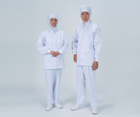 アズワン パンツ女性用(裾口ストレートタイプ) 常温タイプ S ホワイト FX70968 1着(ご注文単位1着)【直送品】