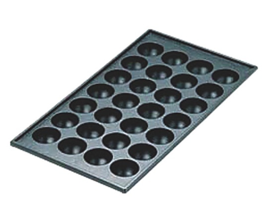 アズワン AKSたこ焼鉄板 28穴 φ40x深23mm 1個(ご注文単位1個)【直送品】