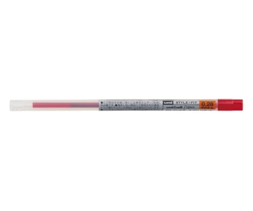 三菱鉛筆 スタイルフィット ゲルインクボールペン リフィル 0.28mm レッド UMR-109-28.15 1本(ご注文単位1本)【直送品】