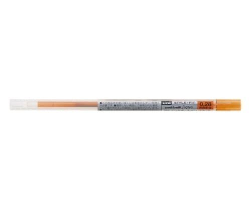 三菱鉛筆 スタイルフィット ゲルインクボールペン リフィル 0.28mm オレンジ UMR-109-28.4 1本(ご注文単位1本)【直送品】