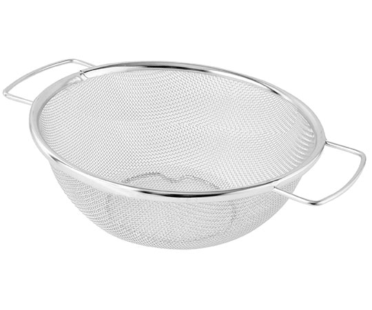 WIZ'A(アークランドサカモト) AQUASIDE 18-8 両手ざる 足付 18cm K446 1個（ご注文単位1個）【直送品】