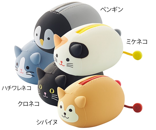 LIHITLAB SMART FIT PuniLabo 寝ころびポーチ ペンギン A7780-10 1個(ご注文単位1個)【直送品】