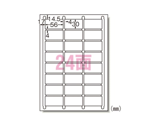エーワン(A-ONE) マット紙 ラベルシール[インクジェット]A424面 61424 1冊(ご注文単位1冊)【直送品】
