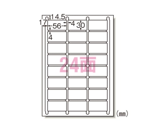 エーワン(A-ONE) ラベルシール[レーザープリンタ]マット紙 A424面 65424 1冊(ご注文単位1冊)【直送品】